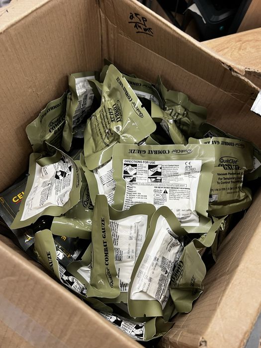 Гемостатичний бинт QuikClot Combat Gauze термін 27-28 рік