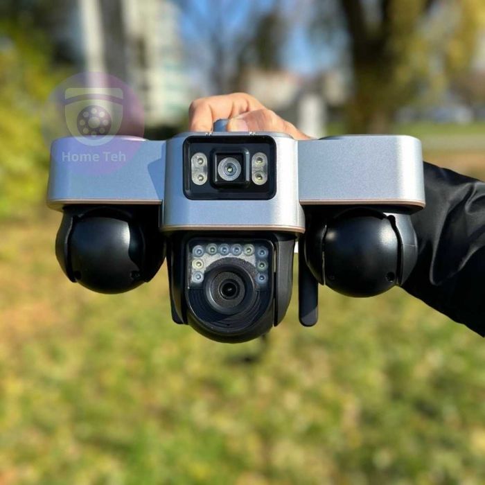 Всі три об'єктива повертаються. Вулична WiFi камера 15МП