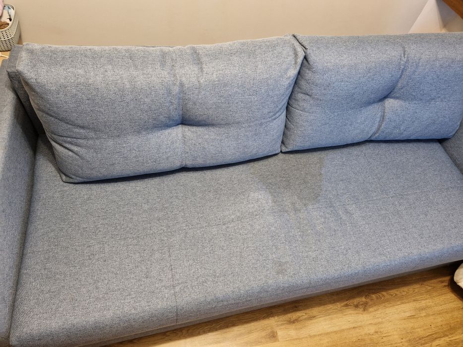 Niebieska Sofa rozkładana