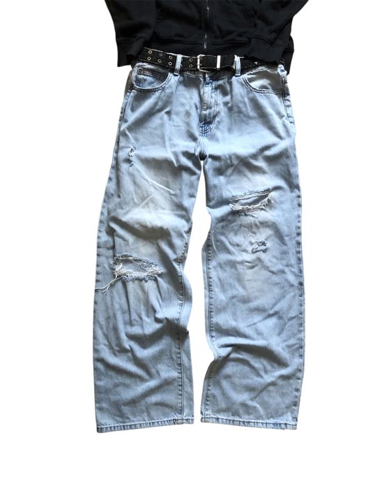 Distressed jeans