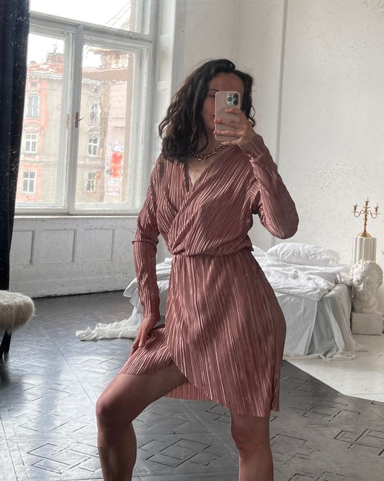 Сукня міді плісе