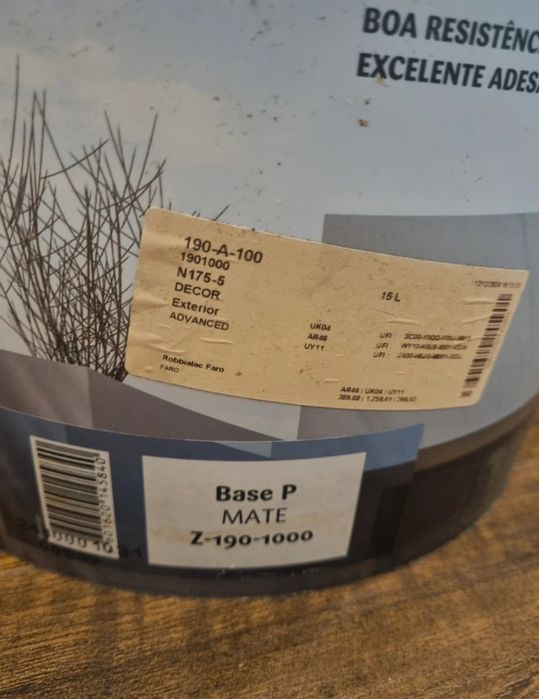 Tinta Robbialac para Exterior 15l