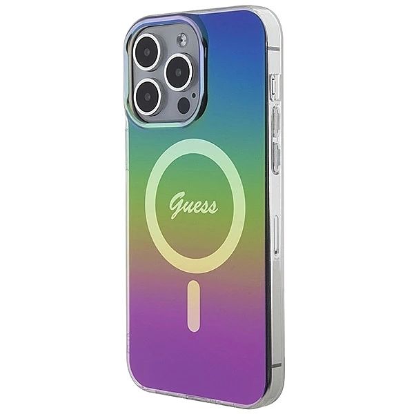 Etui Guess IML Iridescent MagSafe na iPhone 15 Pro Max 6.7" - multikol