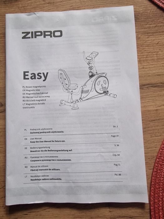 Rower stacjonarny Zipro Easy magnetyczny.