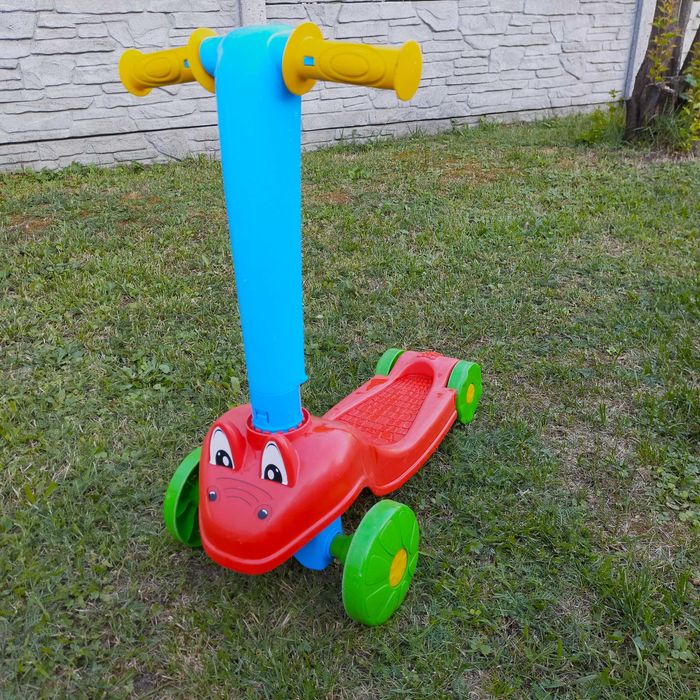 Hulajnoga plastikowa krokodyl