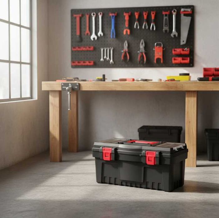 NOWA Skrzynka Narzędziowa Duża Uniwersalna Warsztatowa Walizka OKAZJA