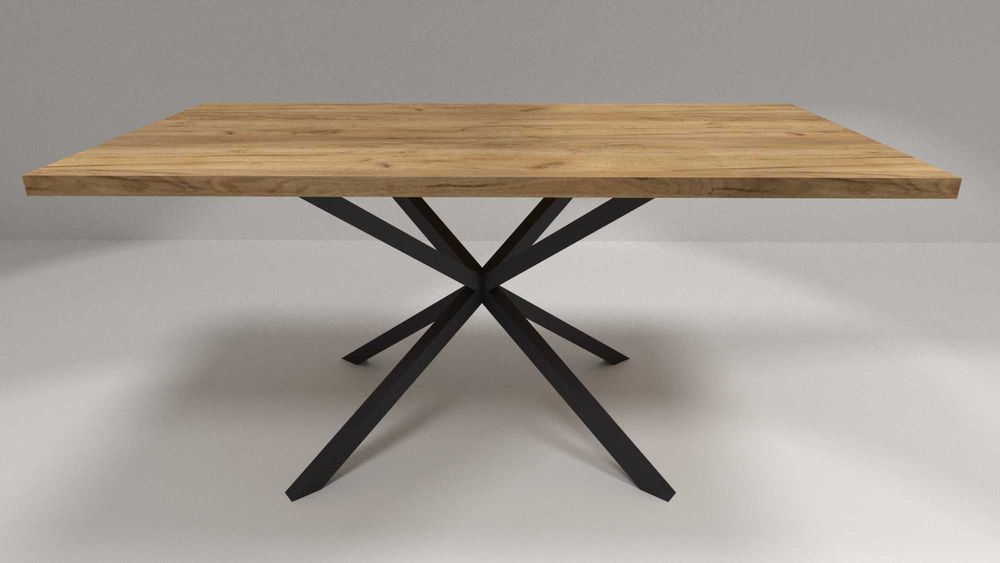 Nowoczesny Stół LOFT S03 160x80 Gruby blat 36mm, inne rozmiary
