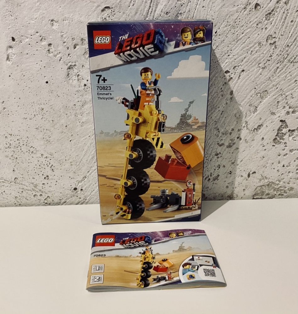 LEGO 70823 - Lego Movie 2 - Trójkołowiec Emmeta - stan BDB - komplet