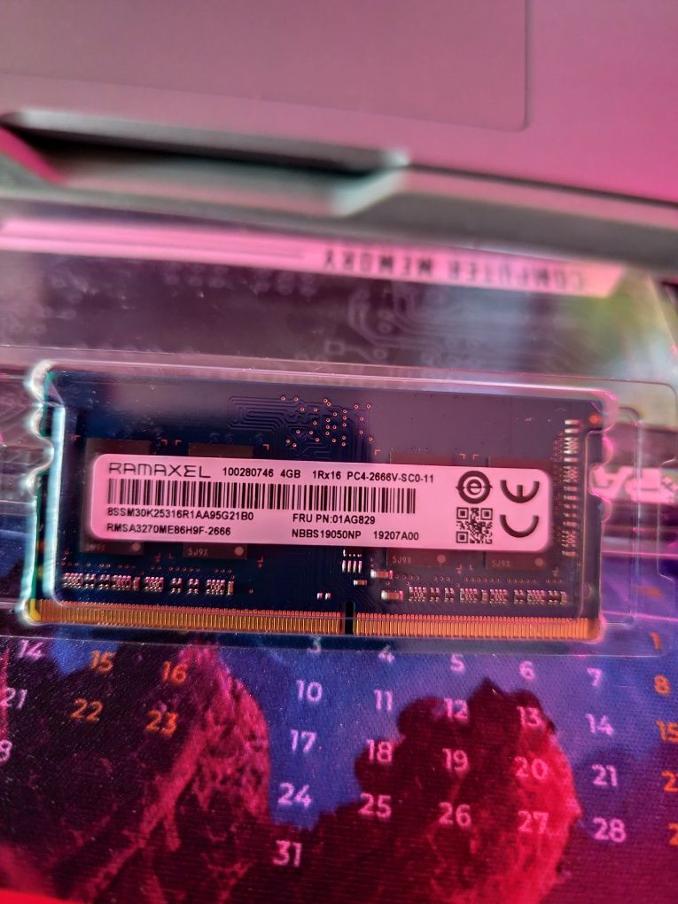 Ram Ramaxel 4GB DDR4 SO-DIMM 2666MHz CL19
