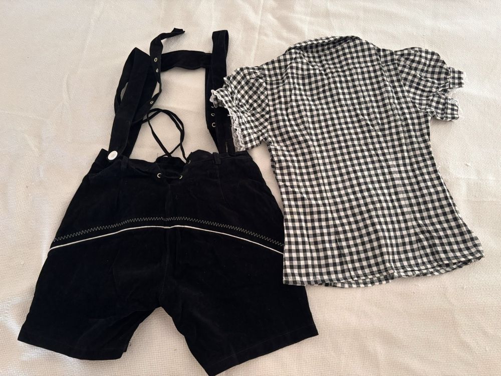 Vendo Traje Feminino Oktoberfest - Tamanho SM (Shorts + Blusa)