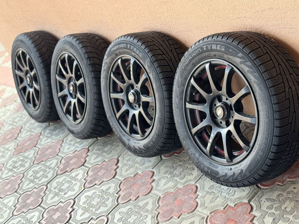 Литые диски R14 4x100 с зимней резиной Ланос Сенс Опель Киа Ваз Мазда