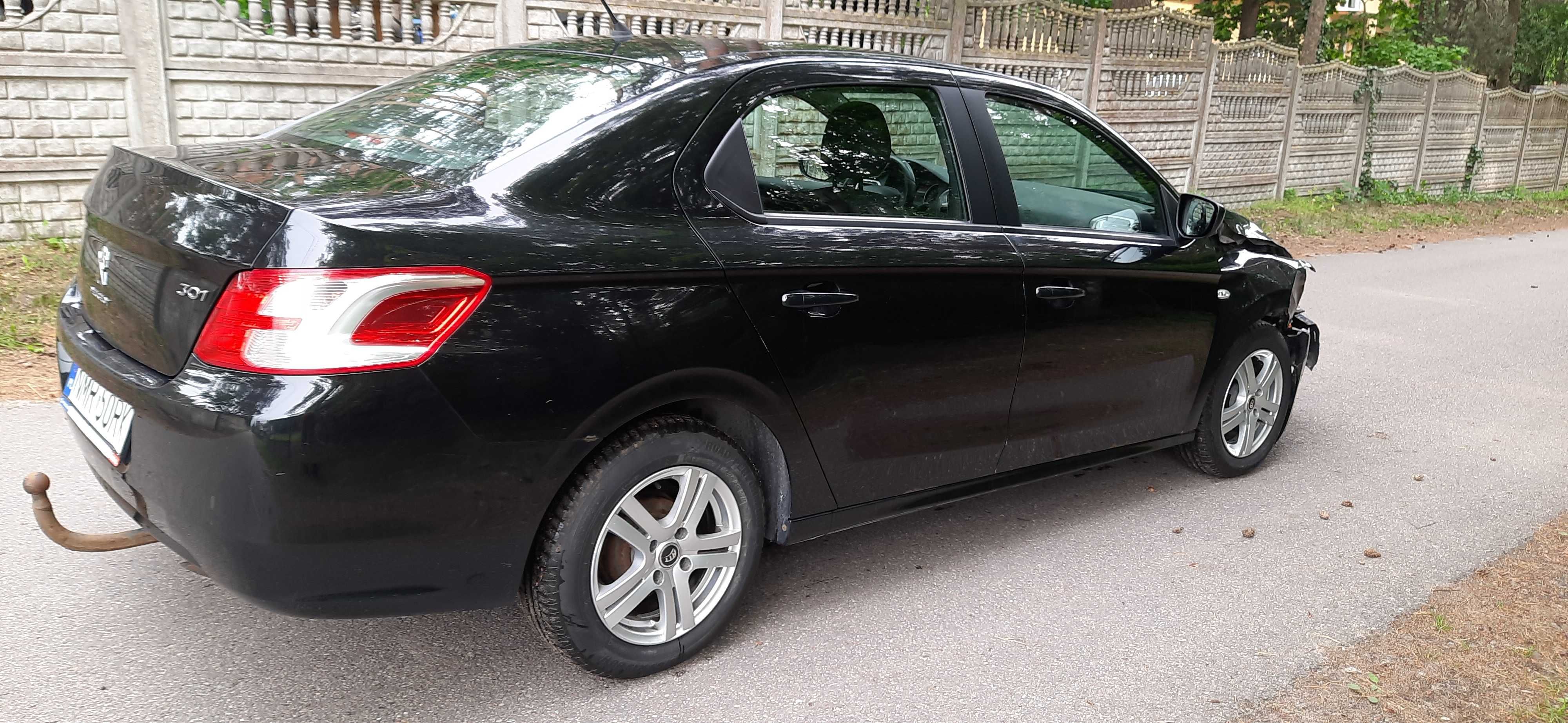PEUGEOT 301 1.6 E-HDI  2013 r   Uszkodzony Jeżdżący Transport pod dom