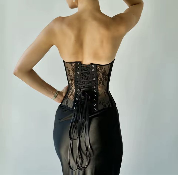 Корсет мережевний без бретельок