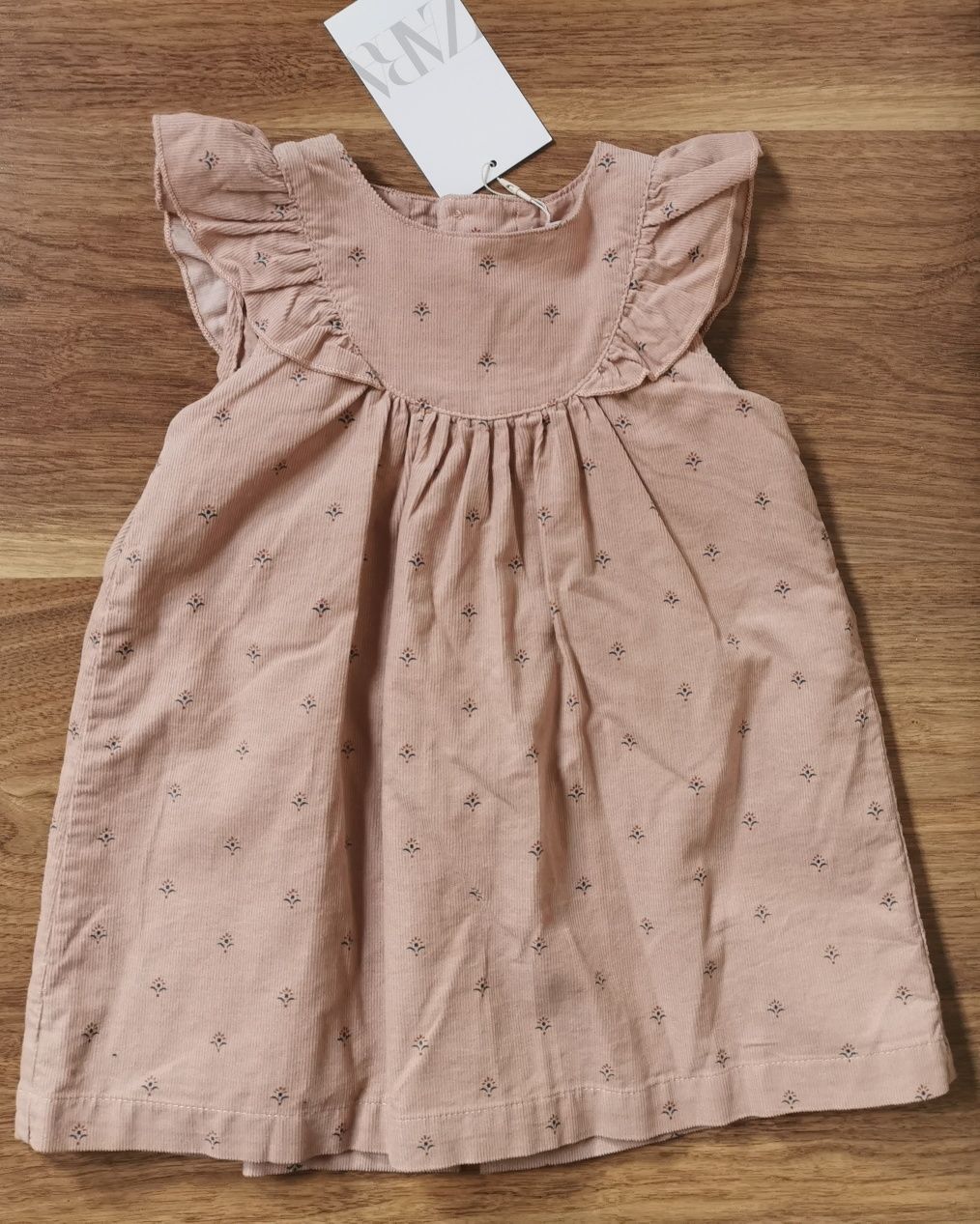 Zara sukienka sztruksowa rozpinana roz. 86