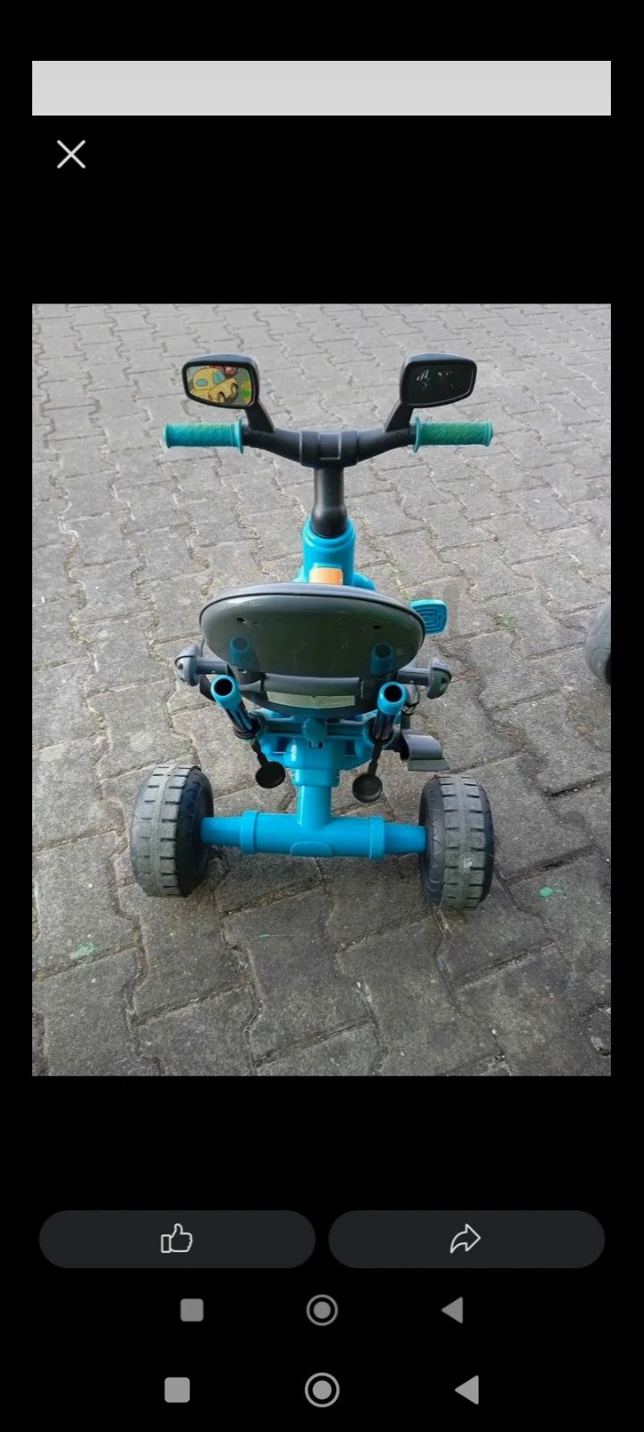 Triciclo Feber Baby Plus Music Azul. 

É um triciclo evolutivo, adequa