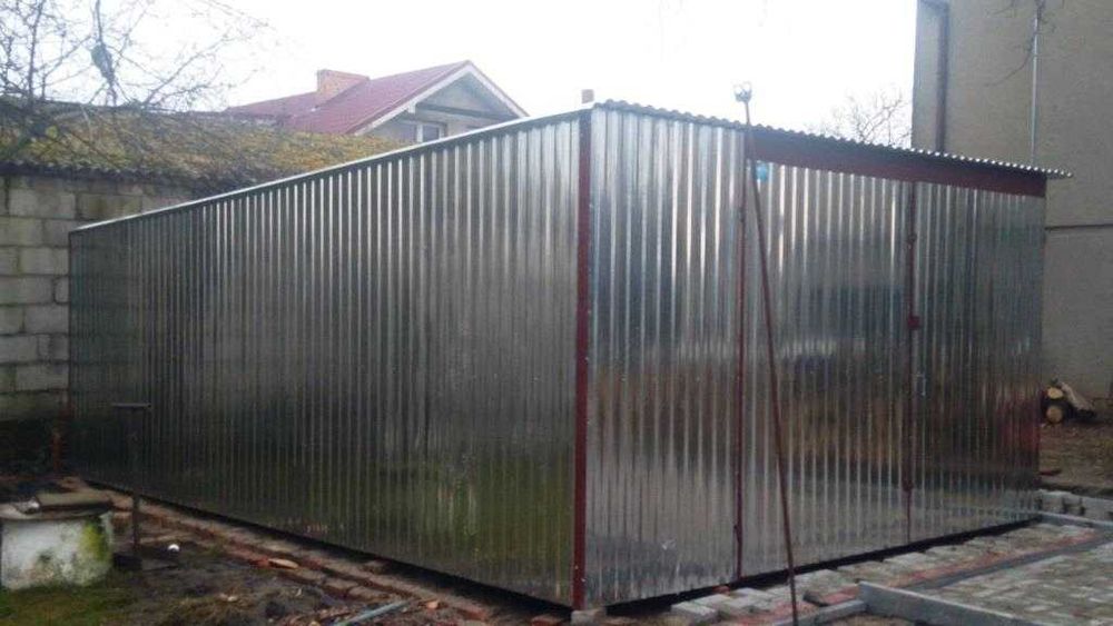 Garaż blaszany 4x6 ocynk blaszak