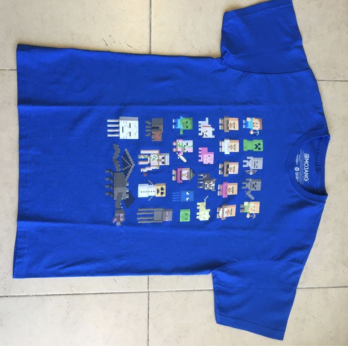 Camisola t-shirt Minecraft criança 10-12 anos