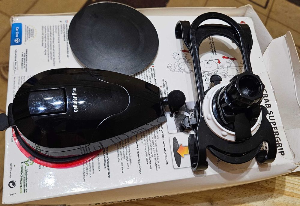 Держатель CRAB SUPERGRIP для iPad и планшетов на 2х стороннем скотче