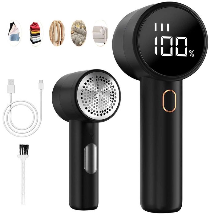 Golarka do Kłaczków Elektryczna LED 3 Prędkości USB-C Akumulator 6 Ost