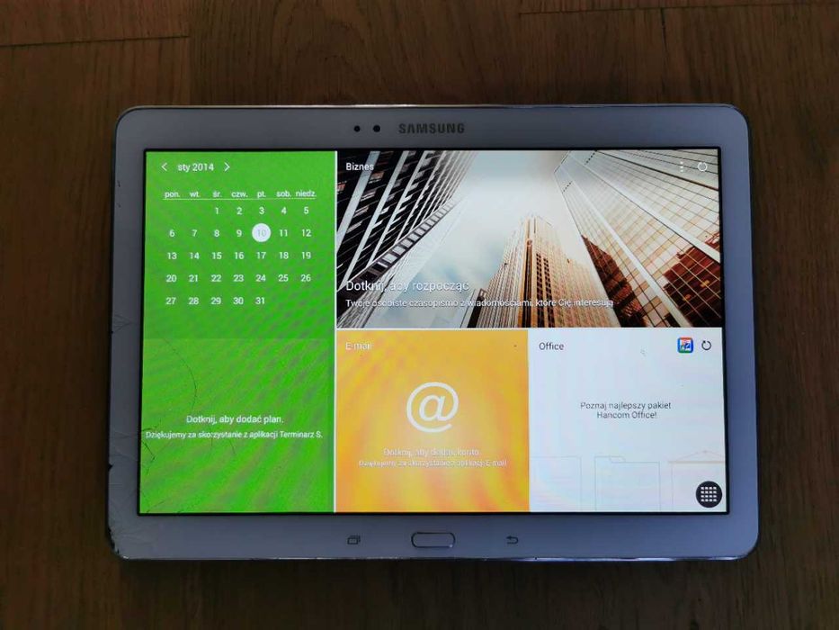 Tablet Samsung TabPro SM-T525 zbity ekran