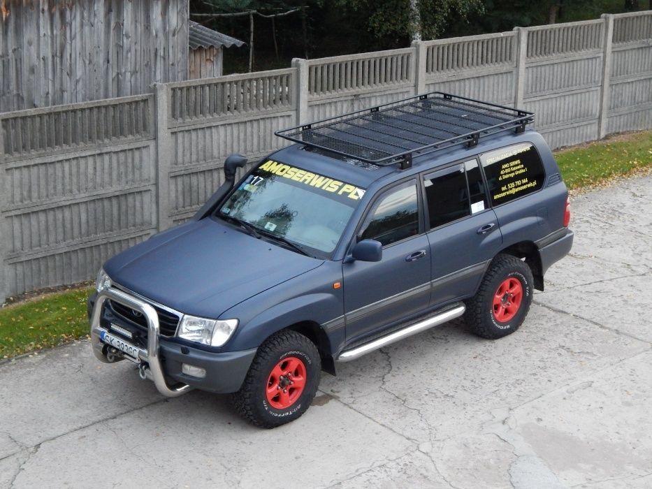 Bagażnik dachowy Toyota Land Cruiser J100 series, 98-08r. z siatką.