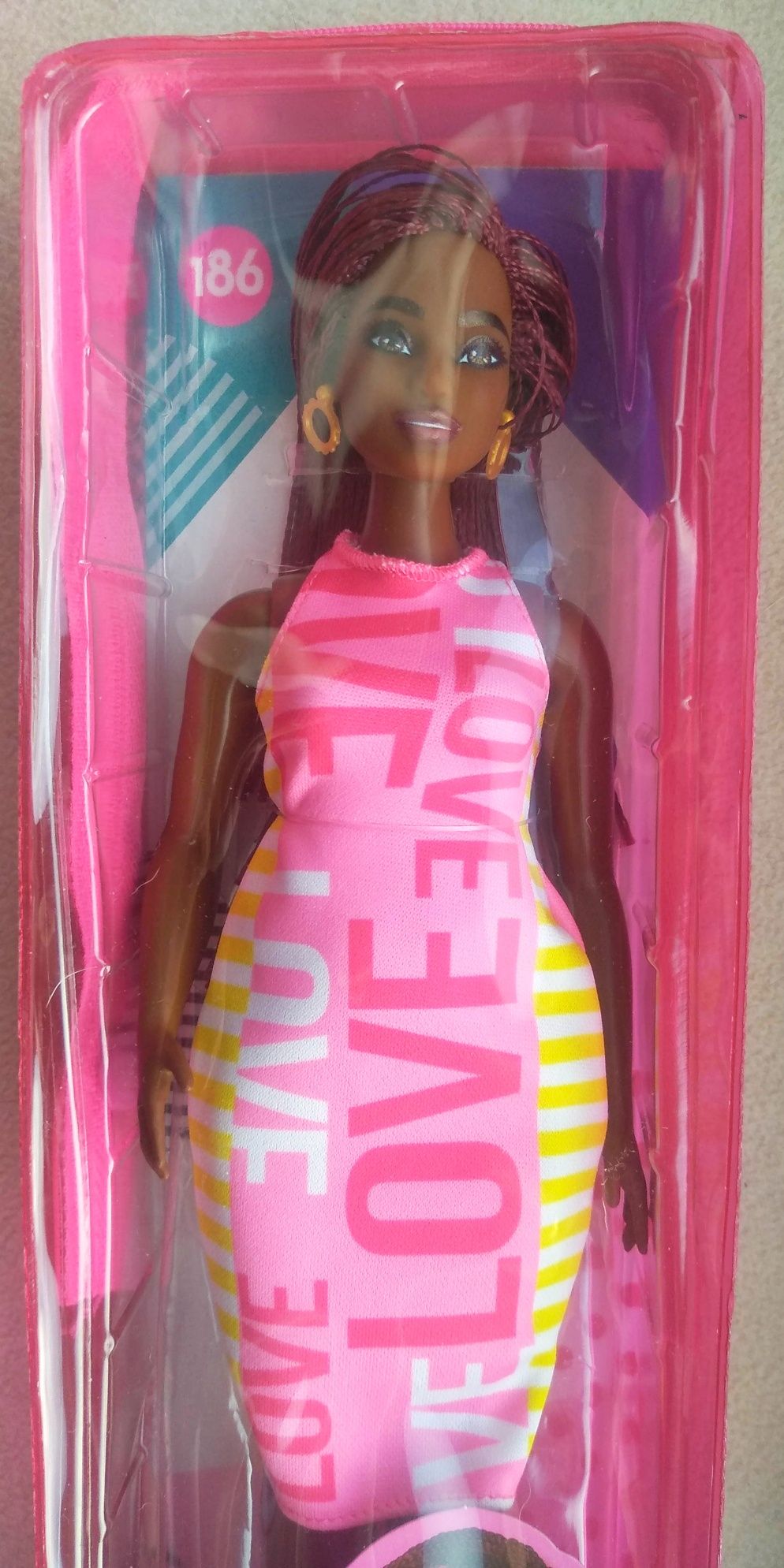 Nowa Barbie Fashionistas 186 Modne Przyjaciółki, lalka Mattel love