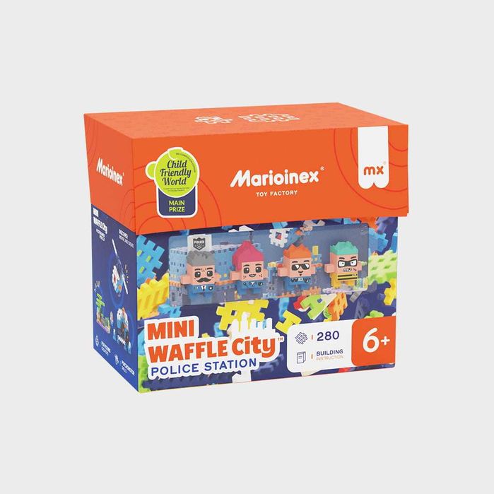 Marioinex Mini Waffle City Posterunek Policji 6+ Klocki Miękkie *NOWE*