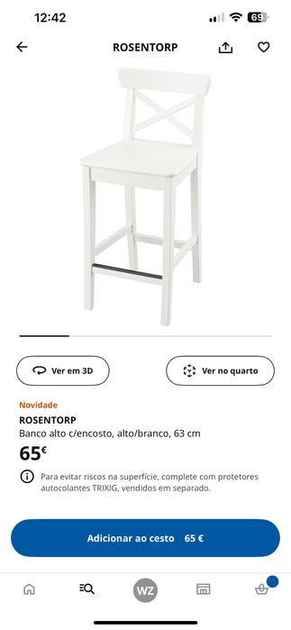 Cadeira alto rosentrod /ingolf preto