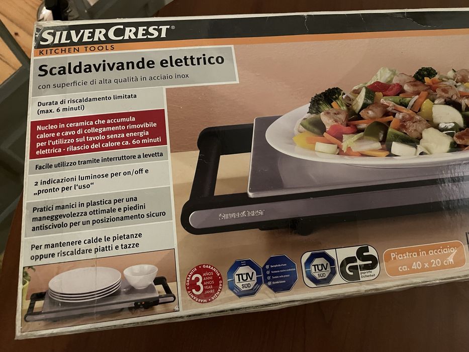 Placa Aquecedora de pratos para apoio a mesa SILVERCREST