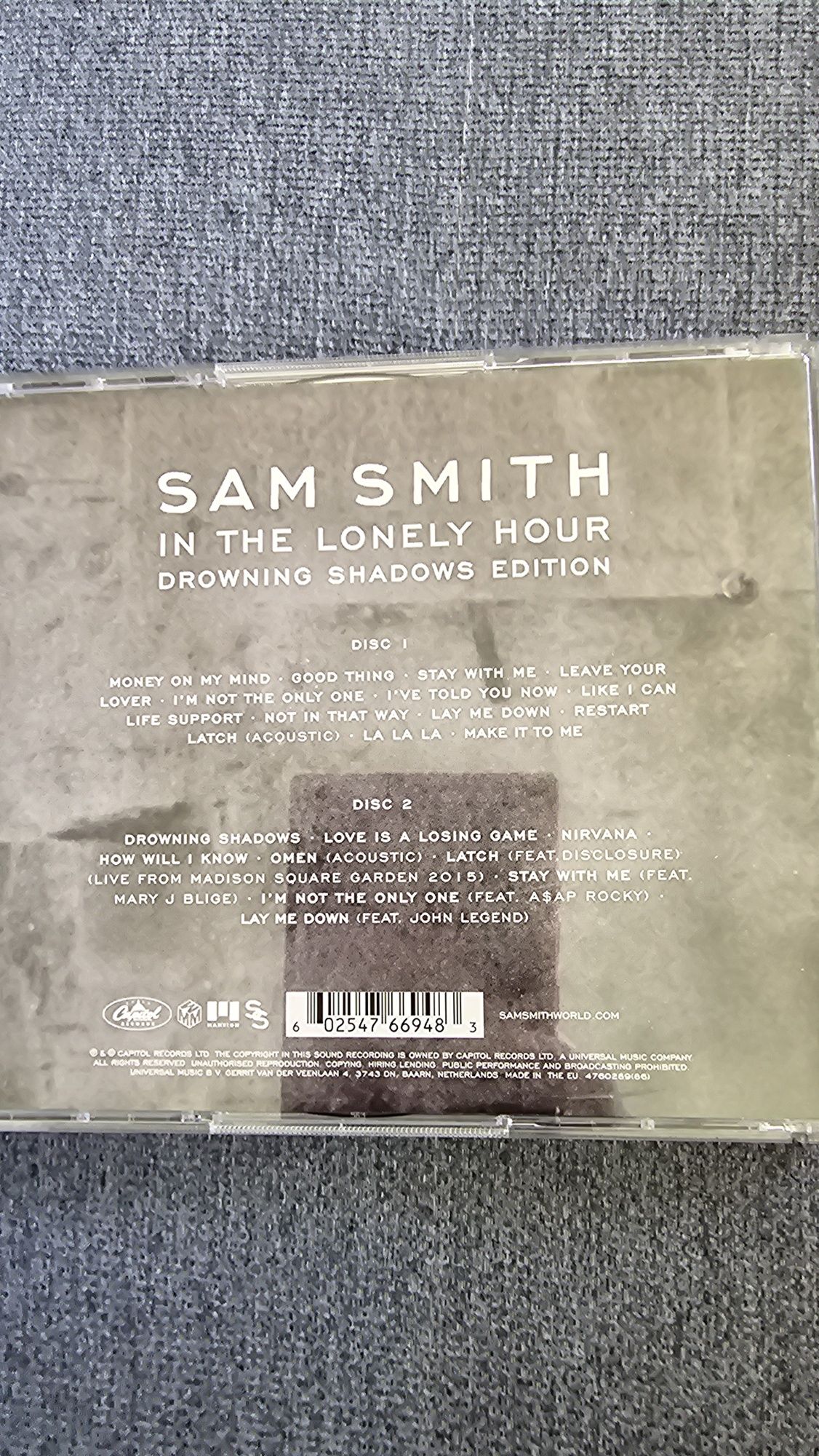 Sam Smith In the lonely hour cd x2