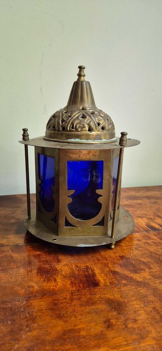 Marokański lampion latarnia świecznik orient witrażowa lampa Maroko