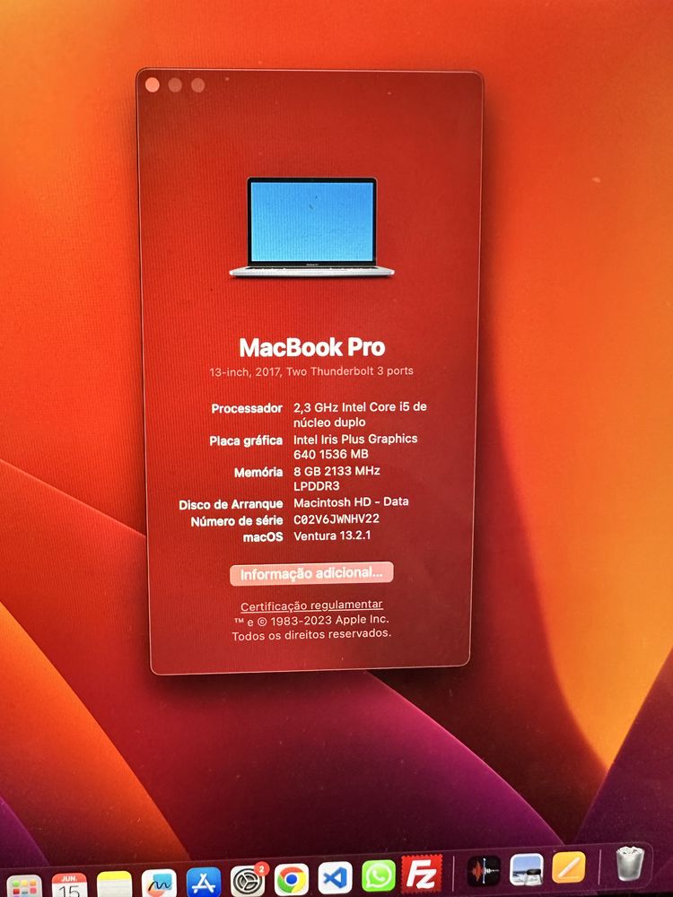 Macbook Pro 2017 13’