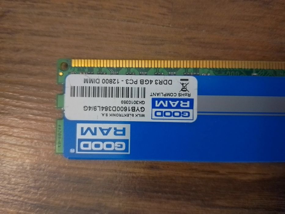 Pamięć DDR3 4gb, Good Ram DIMM, sprawna