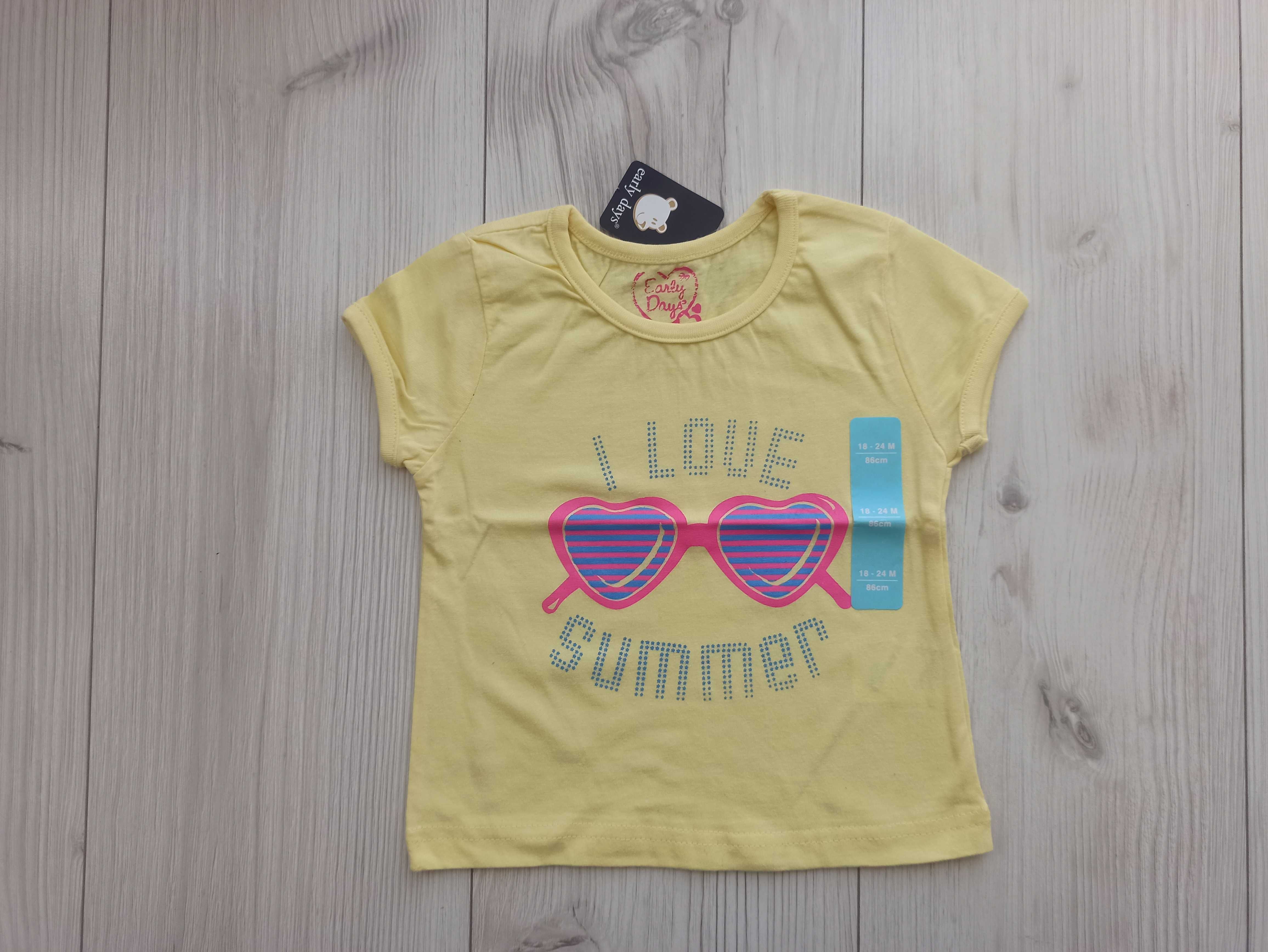 T-shirt dla dziewczynki  NOWY  - Primark roz. 86