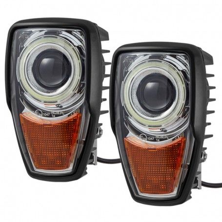 Lampa przednia zespolona Heli LED Wózek JCB Koparka CAT Soczewka