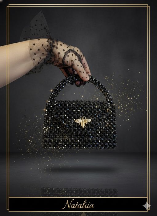 Unikalna, ręcznie robiona torebka, elegancka.