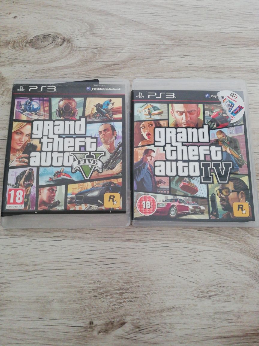 GTA grand theft auto IV I V PS3