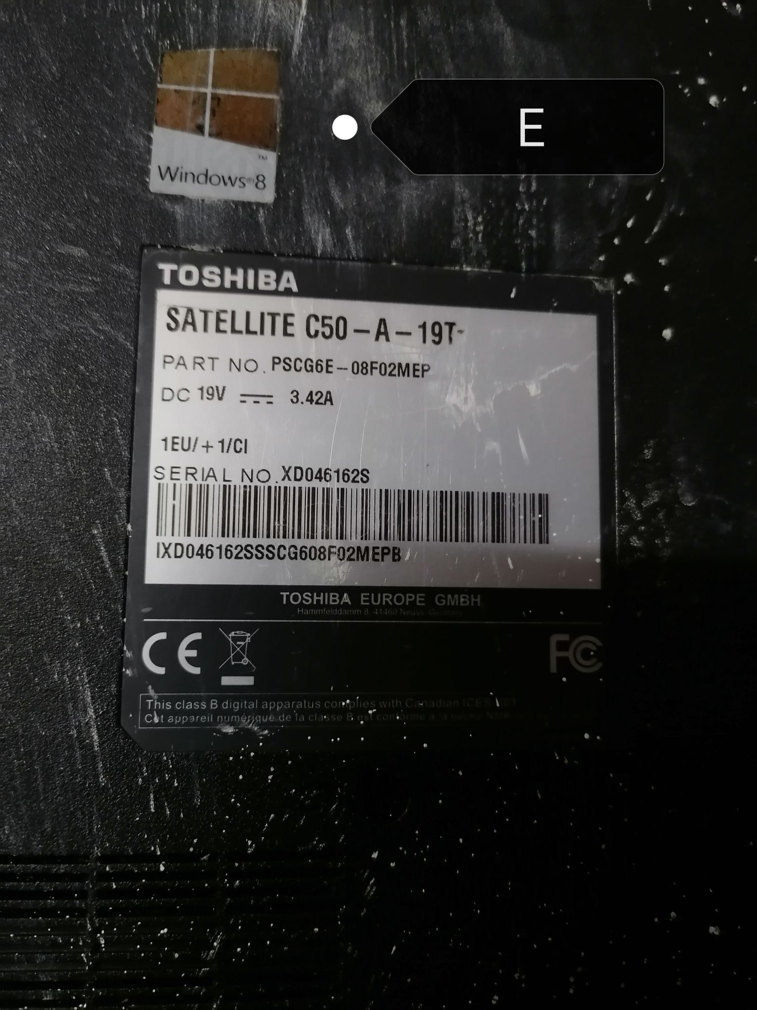 Toshiba :para PEÇAS