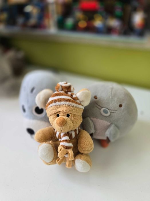 Zestaw 3 pluszaków maskotek foka, kret i miś