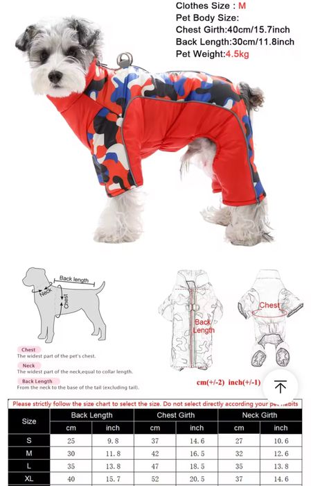 Собачий зимовий комбінезон. Р. XL мальтіпу/пудель/мальтезе і тд