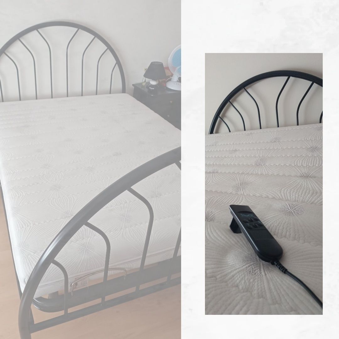 Cama com estrado articulado eletrico