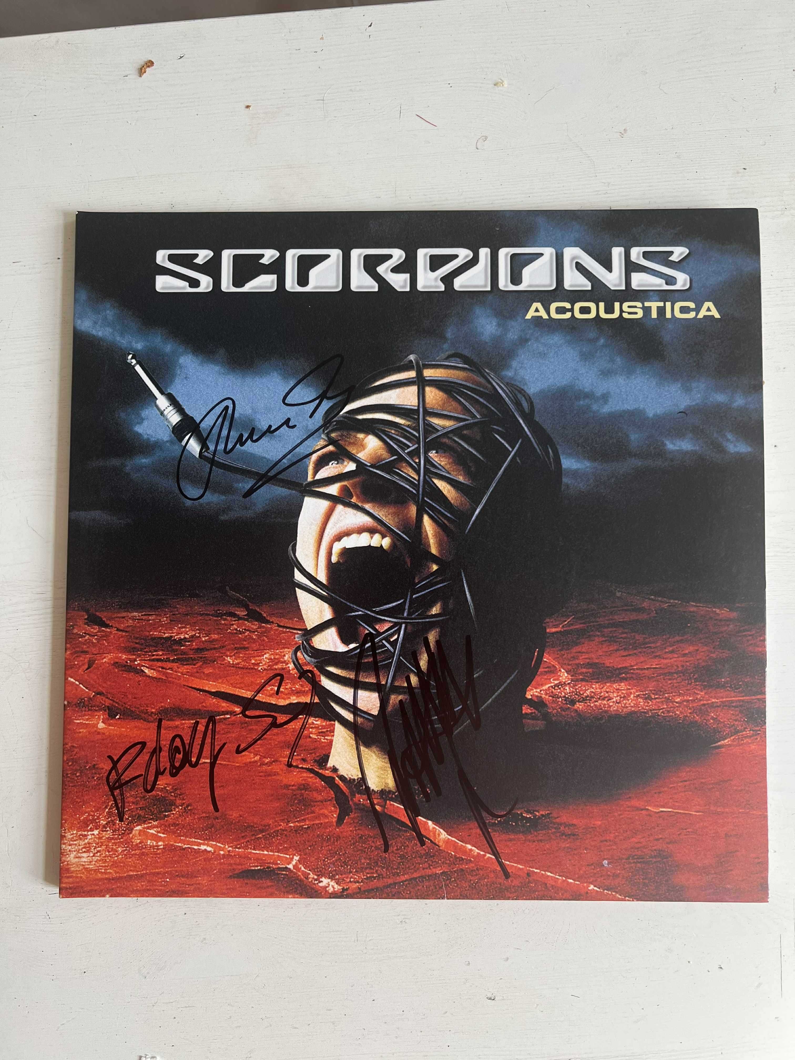 Scorpions Acoustica winyl płyta winylowa z autograf + certyfikat aute.