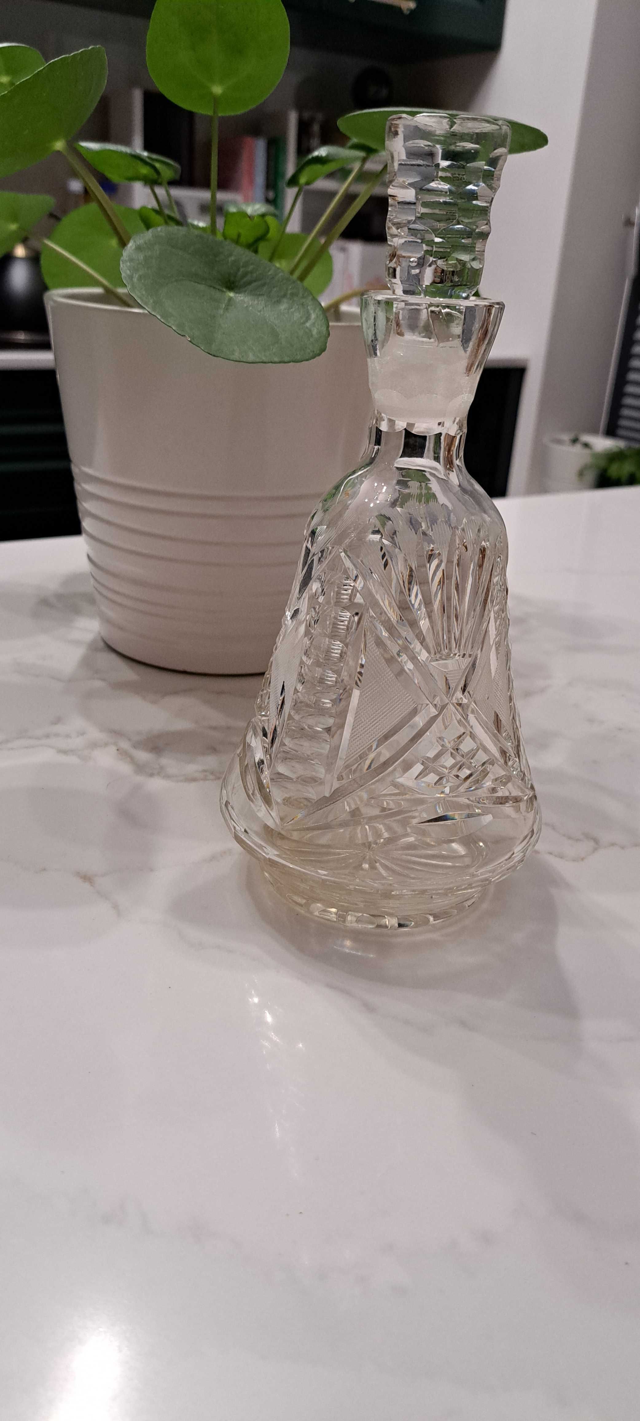 Karafka 19cm kryształ super jakość prl vintage