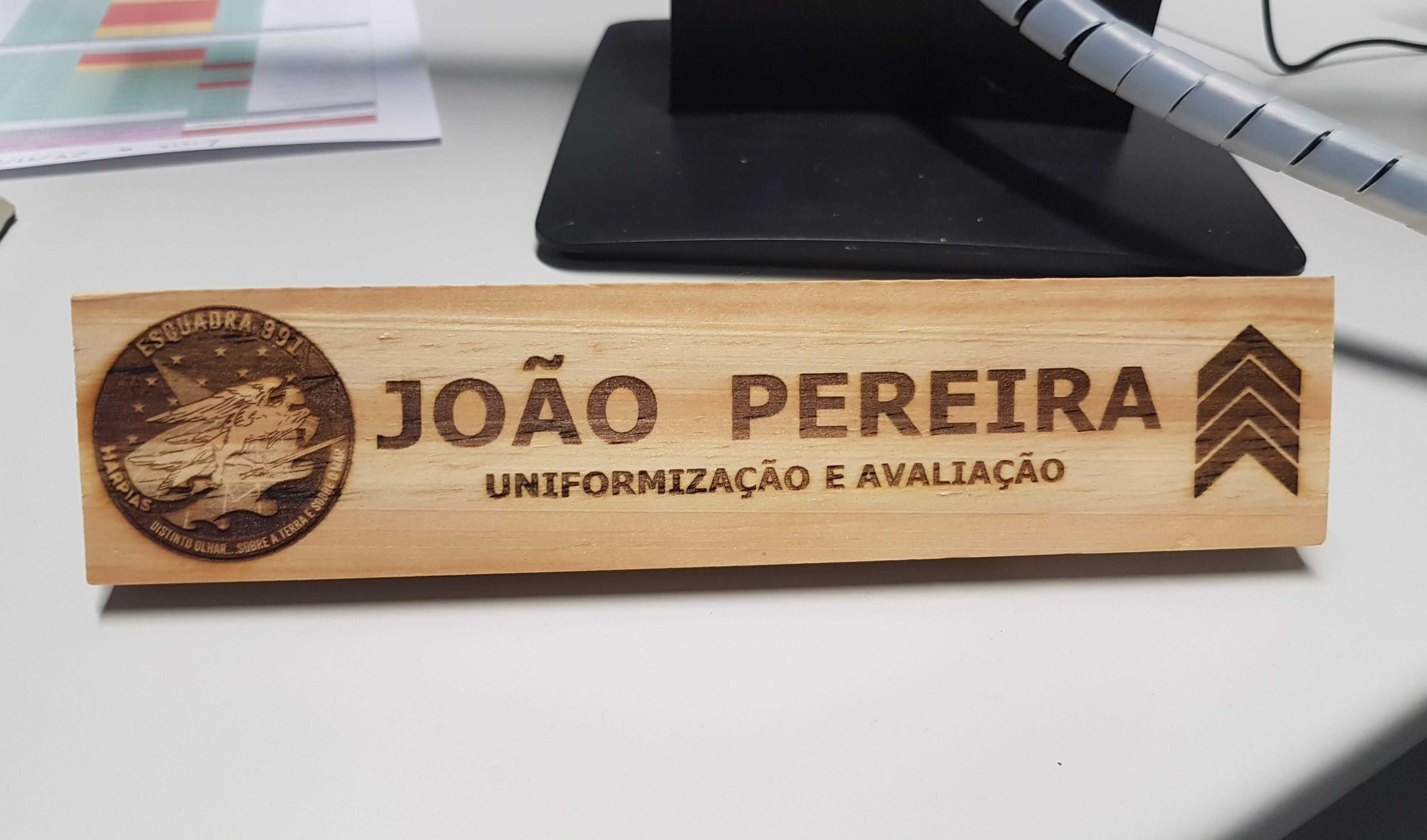 Placas de nome personalizada