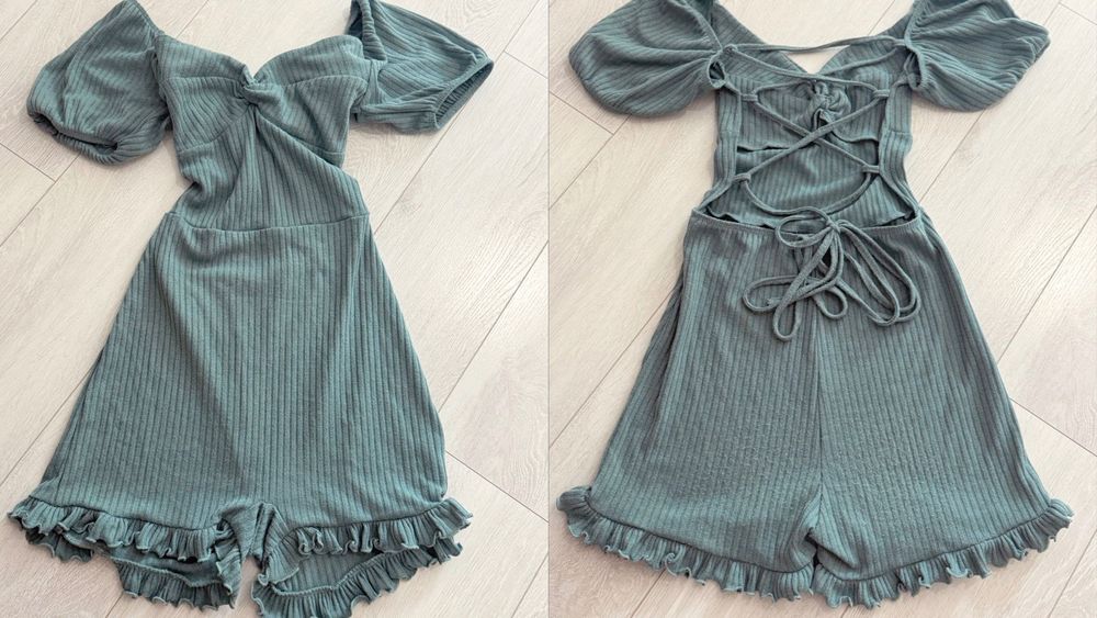 Комбез SHEIN в шортах з рюшами