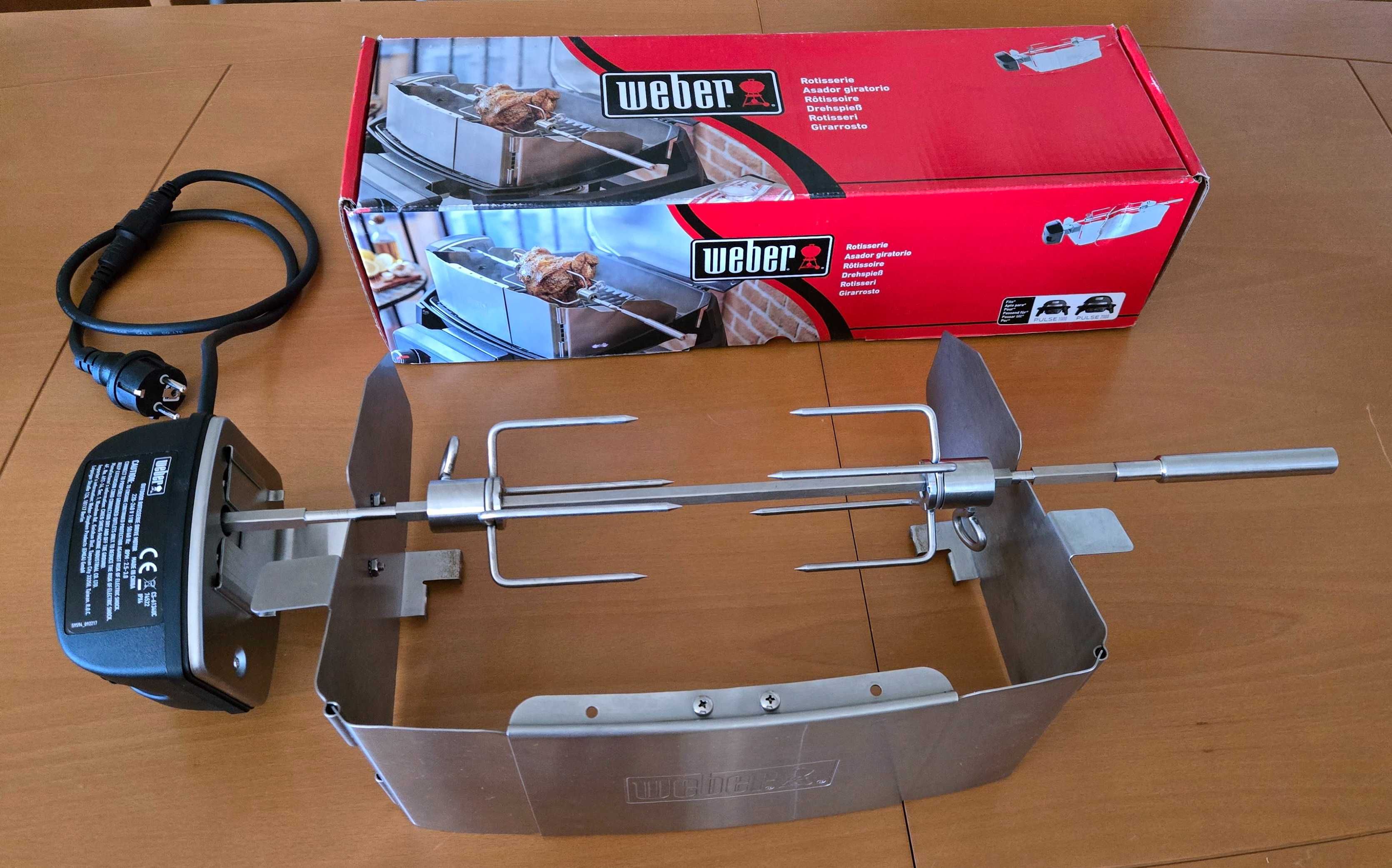 WEBER - Assador de Espeto Rotativo para Grelador Pulse 1000/2000