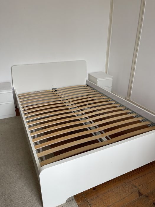 Cama casal com/sem comodas 140x200 IKEA Askvoll