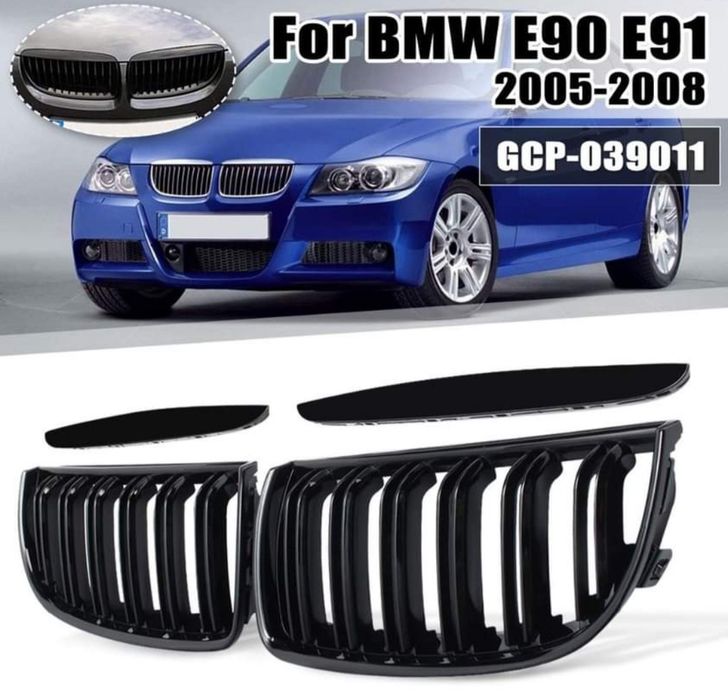 Grelhas Duplas look M4 BMW E90/E91 modelo 2005 a 2008 (Novas)