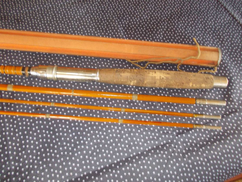 Rara Cana de Pesca Bamboo Sextavado com Caixa de Proteção