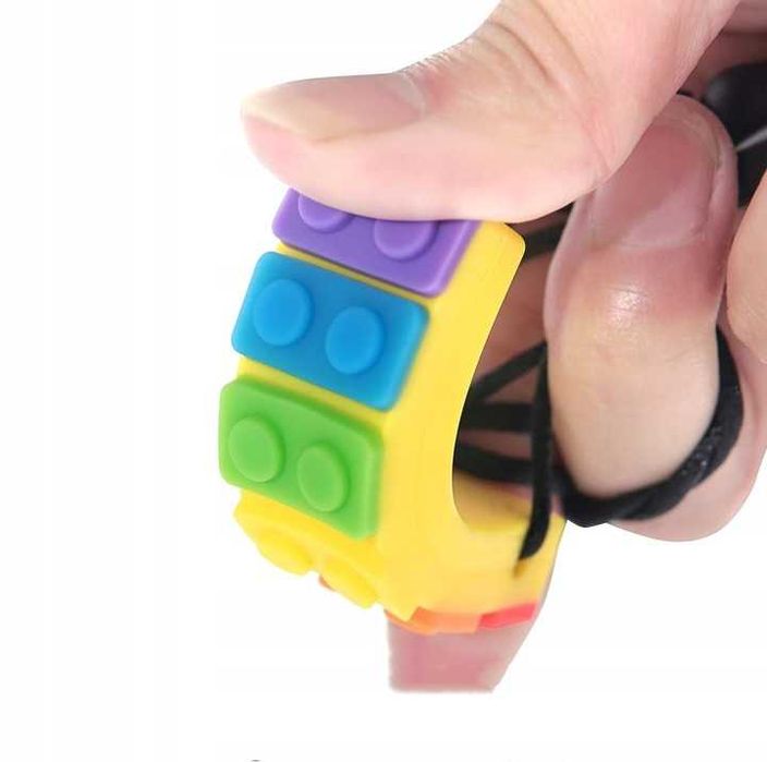 Gryzak Logopedyczny Dla Dzieci ZESTAW 3 SZTUK 100% Bezpieczny Bez BPA